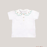 T-shirt neonata COCCODE C63206 Bianco C63206 BIANCO/ROSA COCCODE 