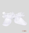 Calzino neonata Condor 2488/4 Bianco tulle cotone corti