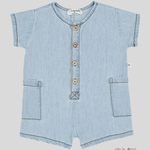 Salopette Neonata 1+inthefamily Serena Denim SERENA DENIM 1+INTHEFAMILY 
