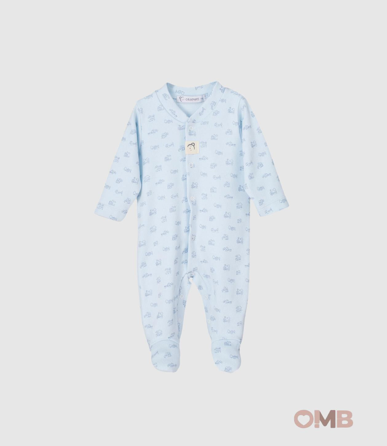 Tutina Calamaro Baby neonato 33024 Celeste 33024. CELESTE CALAMARO BABY 