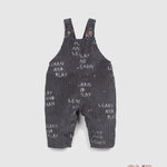 Salopette Play Up neonato 1AR11502GRAFITE a costine 1AR11502 GRAFITE PLAY UP 