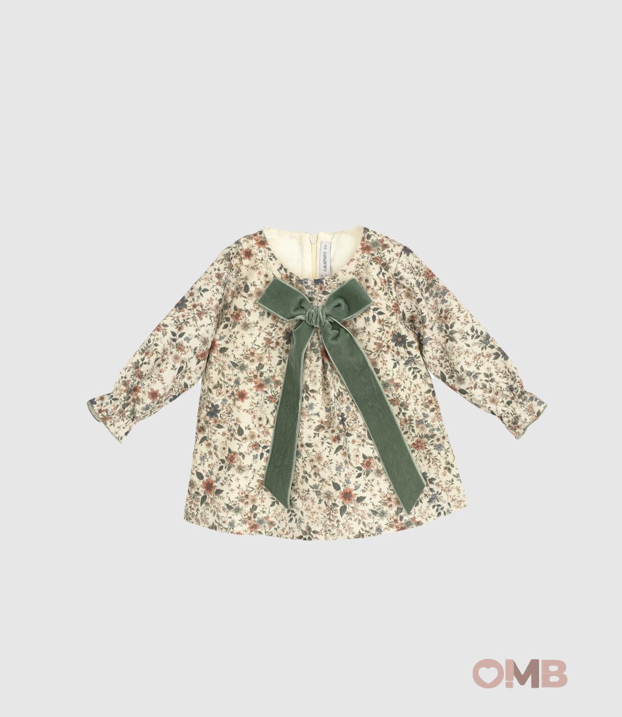 Abito Calamaro Baby neonata 21315-B Verde 21315-B VERDE CALAMARO BABY 