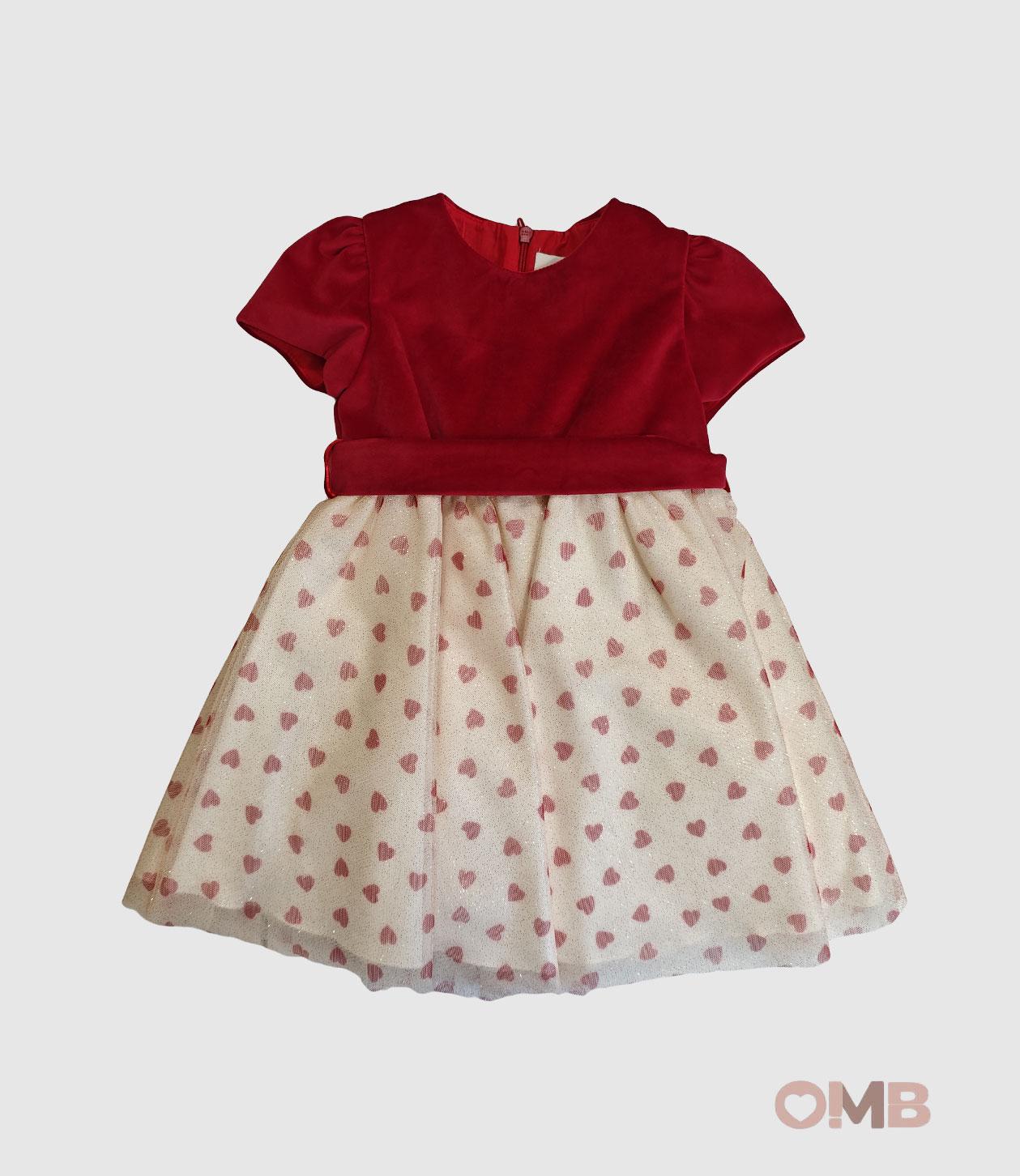 Abito AMBARABA' neonata FF36005 Rosso FF36005 ROSSO AMBARABA' 