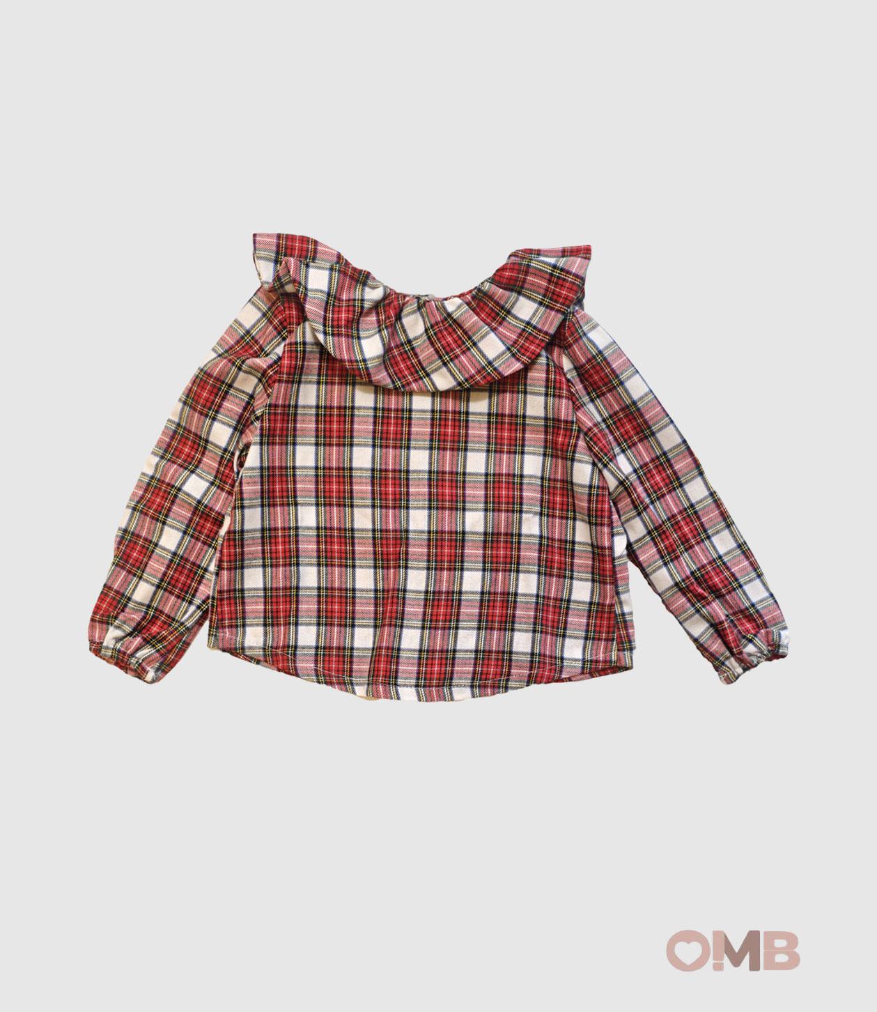 Camicia EMMAG neonata 07M Rossa 07M TARTAN EMMAG 