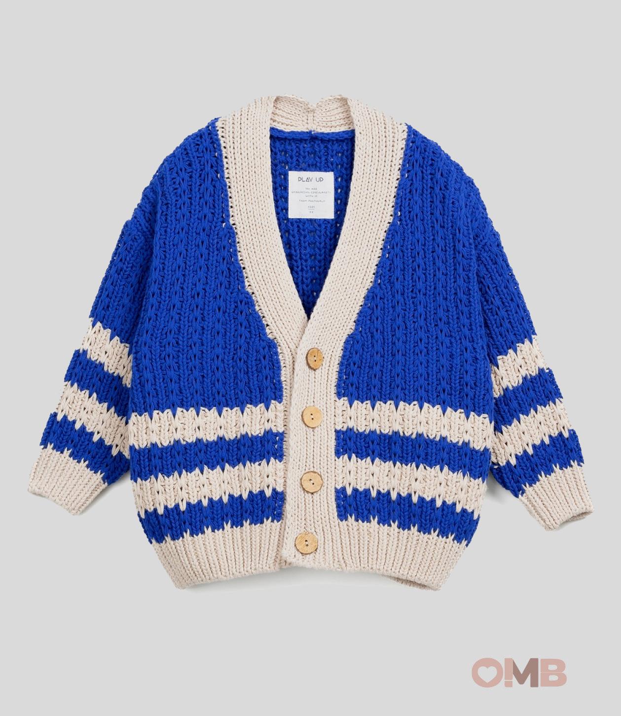 Cardigan bambino Play Up 11402 blu 11402. BLU PLAY UP 