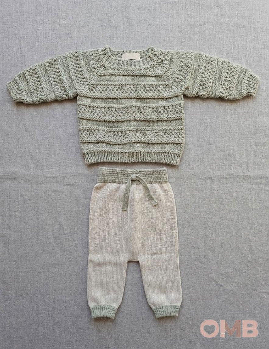 Completo neonata LI & ME 67446745 Verde 6744-6745 PANNA/VERDE LI & ME 