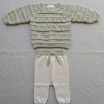 Completo neonata LI & ME 67446745 Verde 6744-6745 PANNA/VERDE LI & ME 