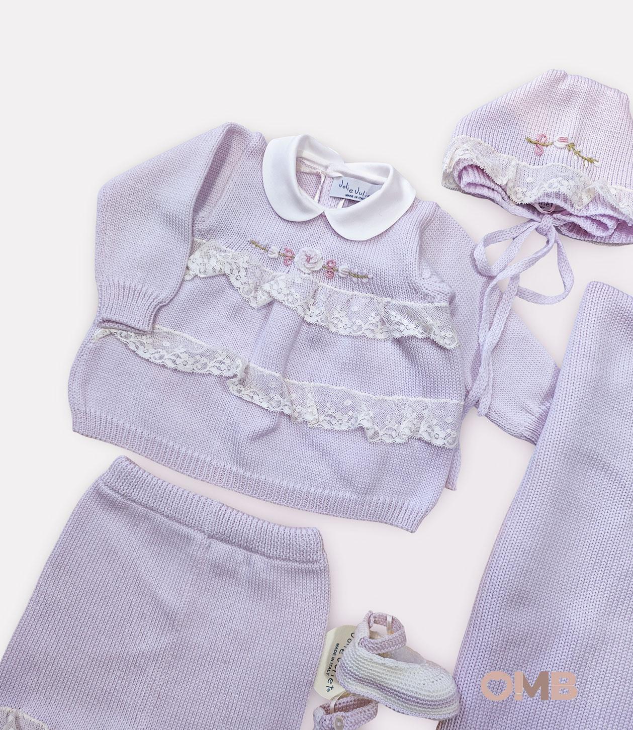 Set nascita JOLIE JULIET neonata CLAUDIAKIT1 Lilla CLAUDIAKIT1 LILLA JOLIE JULIET 