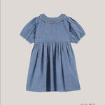 Abito EMILE ET IDA bambina AD156A Blu AD156A JEANS EMILE ET IDA 