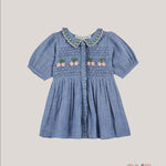 Abito EMILE ET IDA neonata AD156AA Blu AD156AA JEANS EMILE ET IDA 