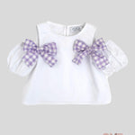 Top bambina Magil 21117 bianco 21157 LILLA MAGIL 