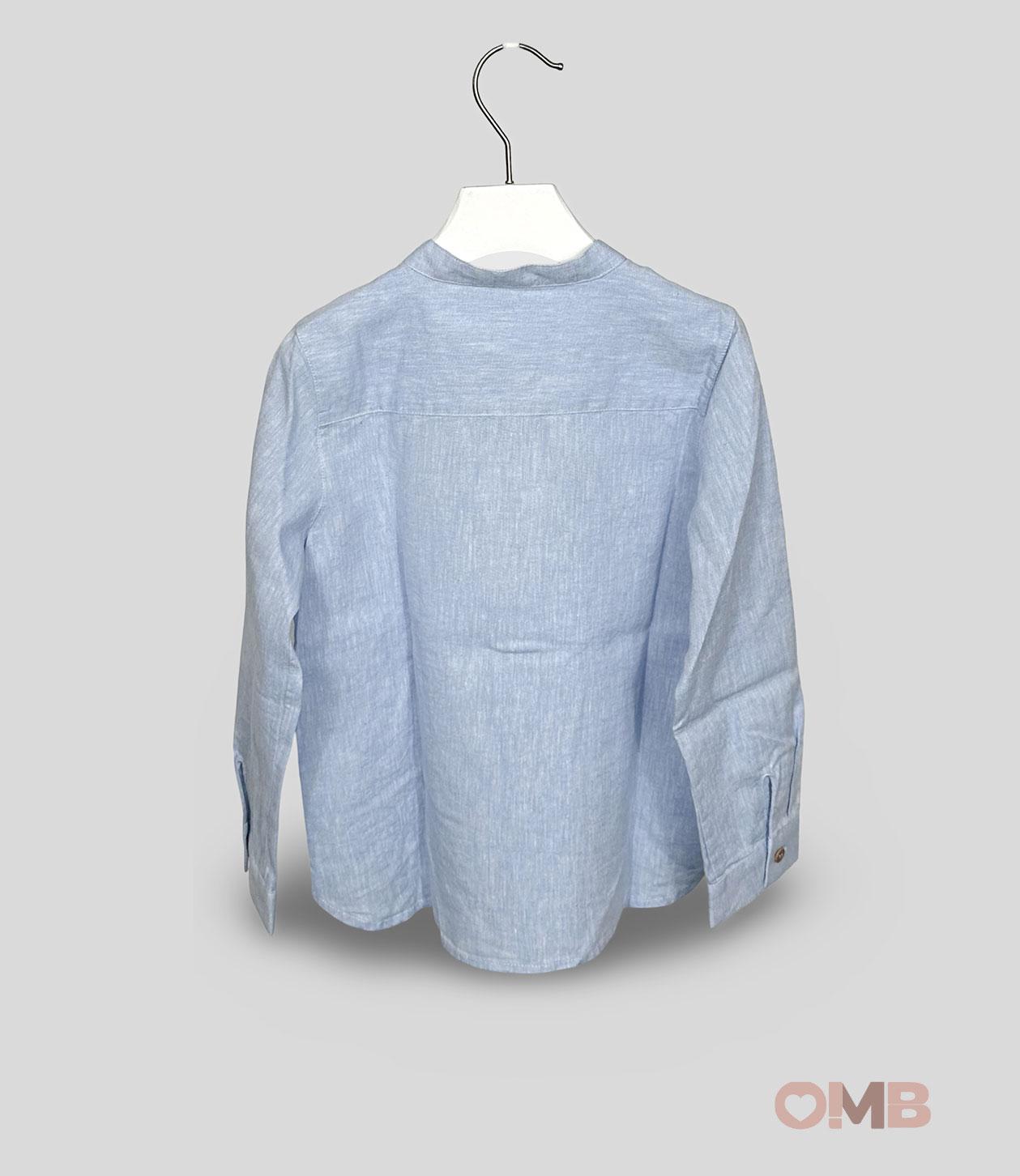 Camicia bambino ZHOE & TOBIA NLS3M azzurra<BR/> NLS3M AZZURRO ZHOE & TOBIA 