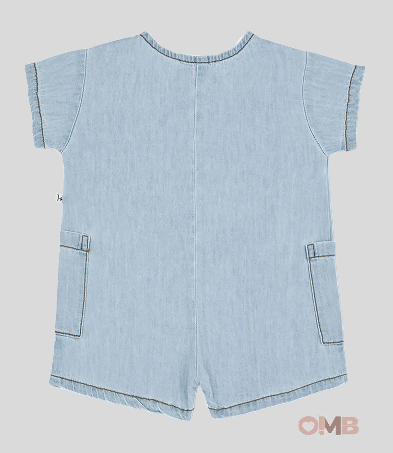 Salopette Neonata 1+inthefamily Serena Denim SERENA DENIM 1+INTHEFAMILY 