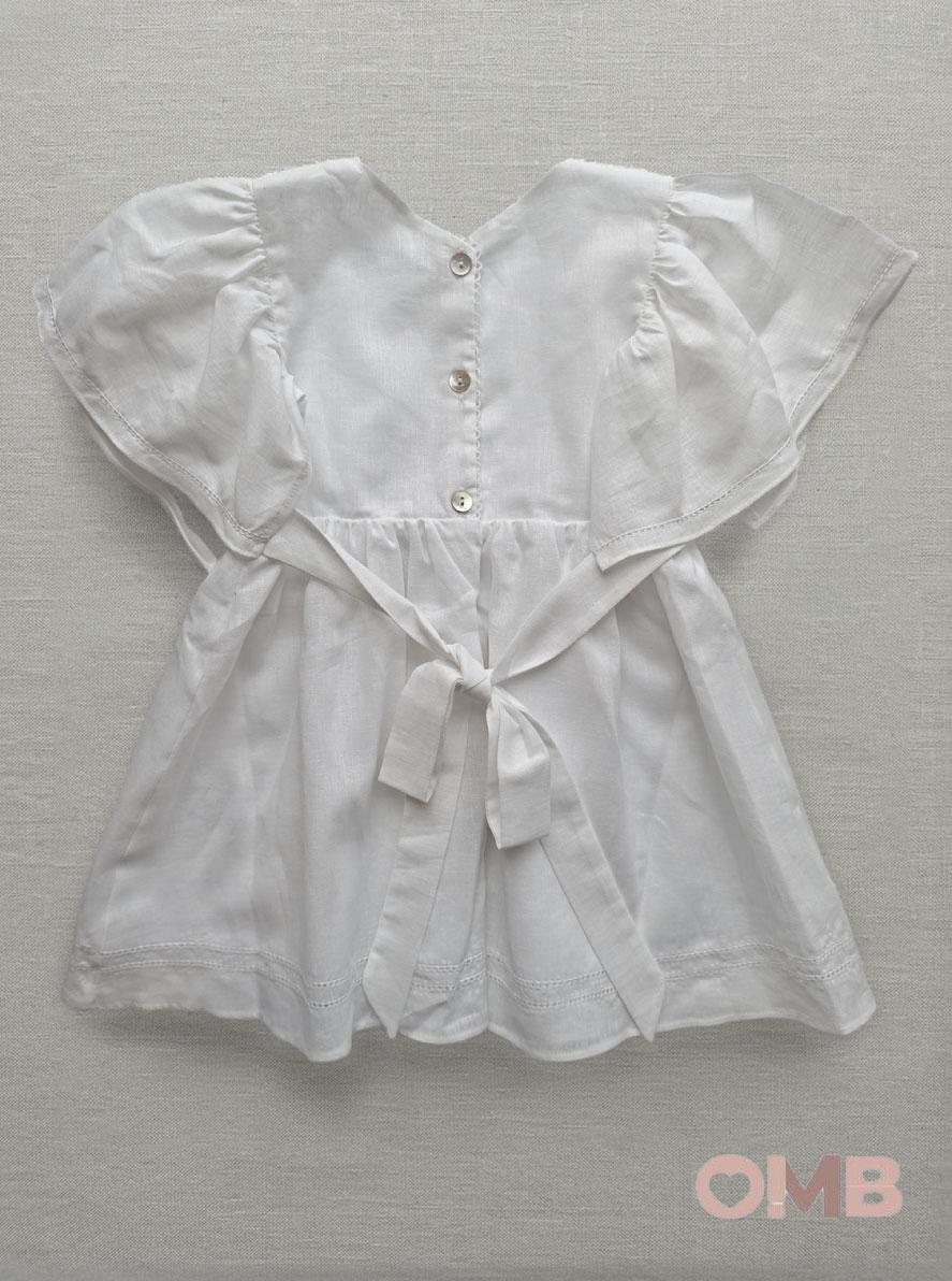 Abito neonata COCCODE C63252 Bianco<BR/> C63252 BIANCO COCCODE 