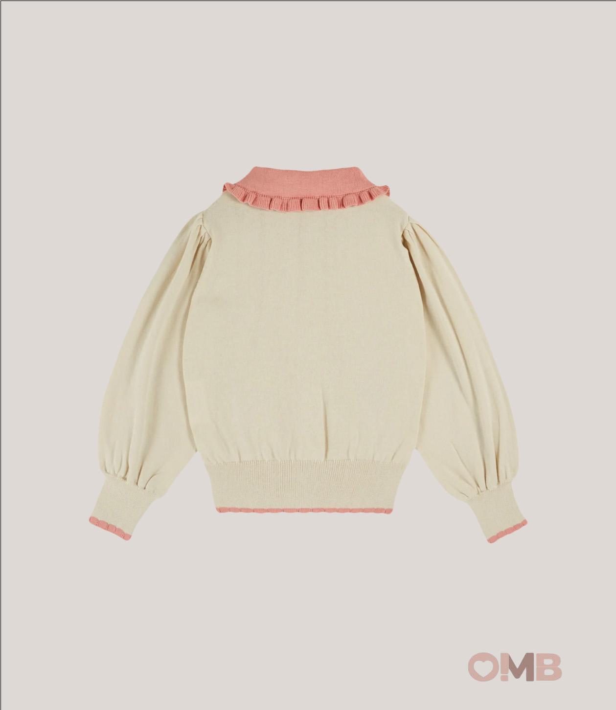 Cardigan EMILE ET IDA bambina AD182A Beige AD182A BEIGE EMILE ET IDA 