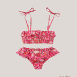 Bikini bambina PESCIOLINO ROSSO F3+TOP Fucsia F3+TOP LIBERTY PESCIOLINO ROSSO 