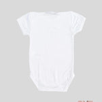 Body neonata Coccode 800 Bianco animaletti colorati stampa mezza manica<BR/> 800 PANNA COCCODE 