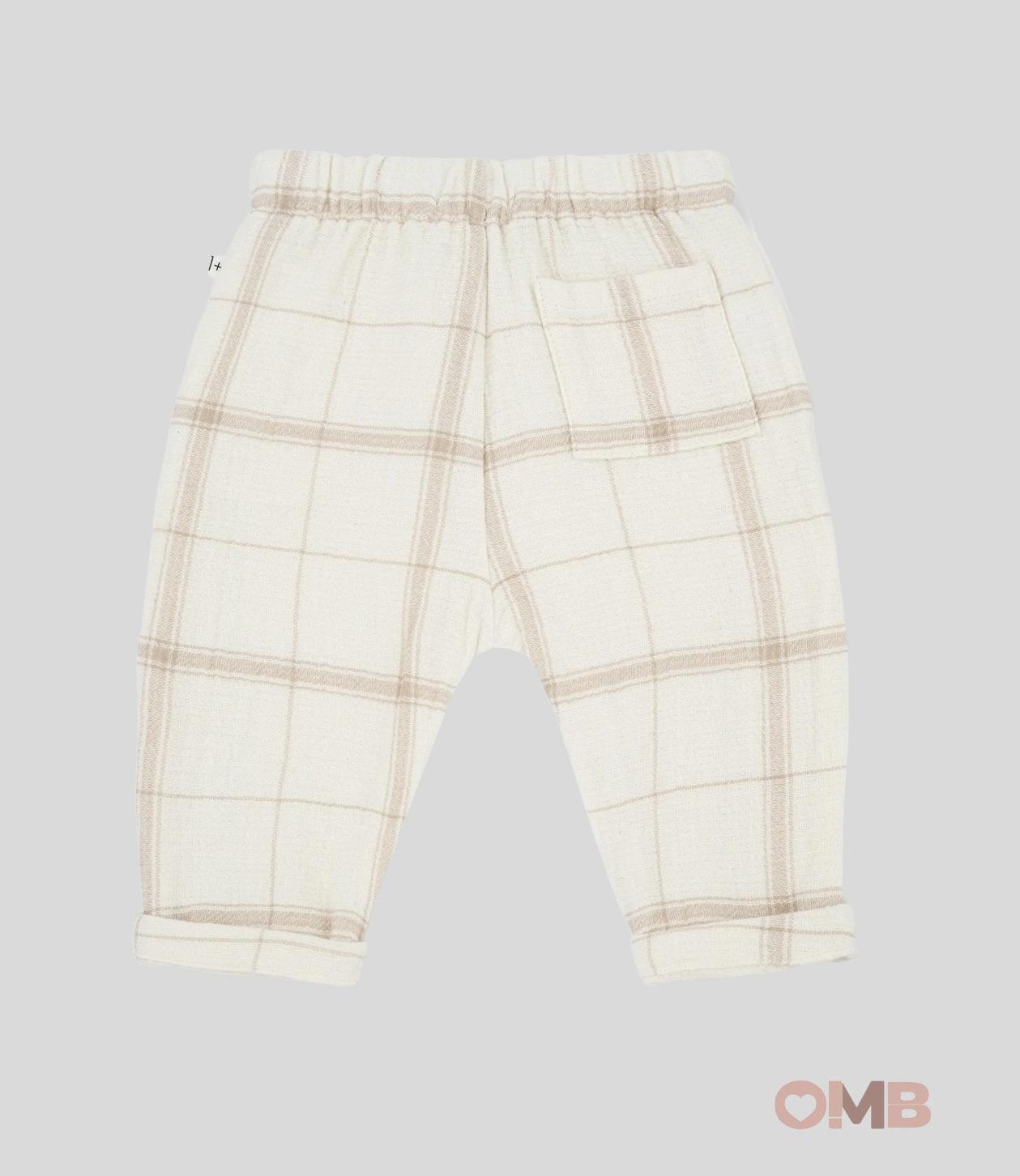 Pantalone Neonato 1+inthefamily Icaro beige ICARO BEIGE 1+INTHEFAMILY 