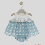 Abito Yoedu neonata 0047TURCHESE fantasia 0047 TURCHESE YOEDU 