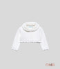 Cardigan neonata ABEL&LULA 5817 Bianco