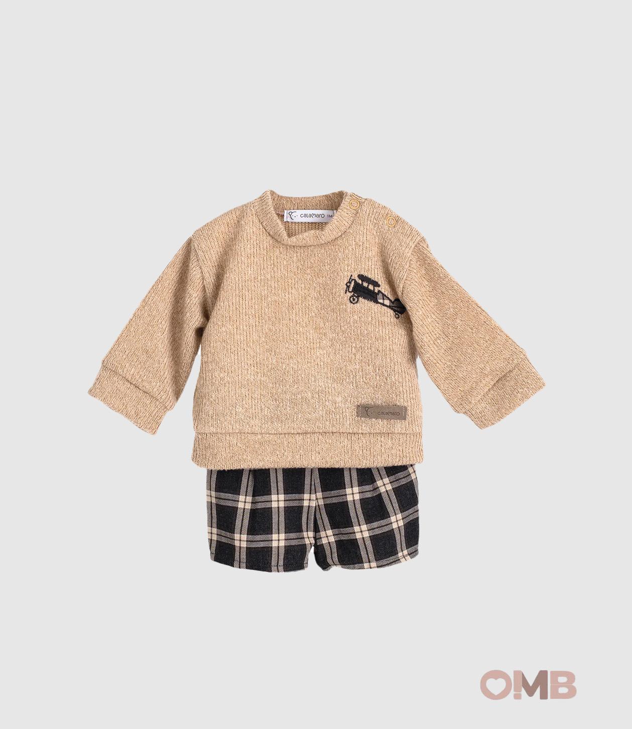 Completo Calamaro Baby neonato 11235 Cammello<BR/> 11235 ARENA CALAMARO BABY 