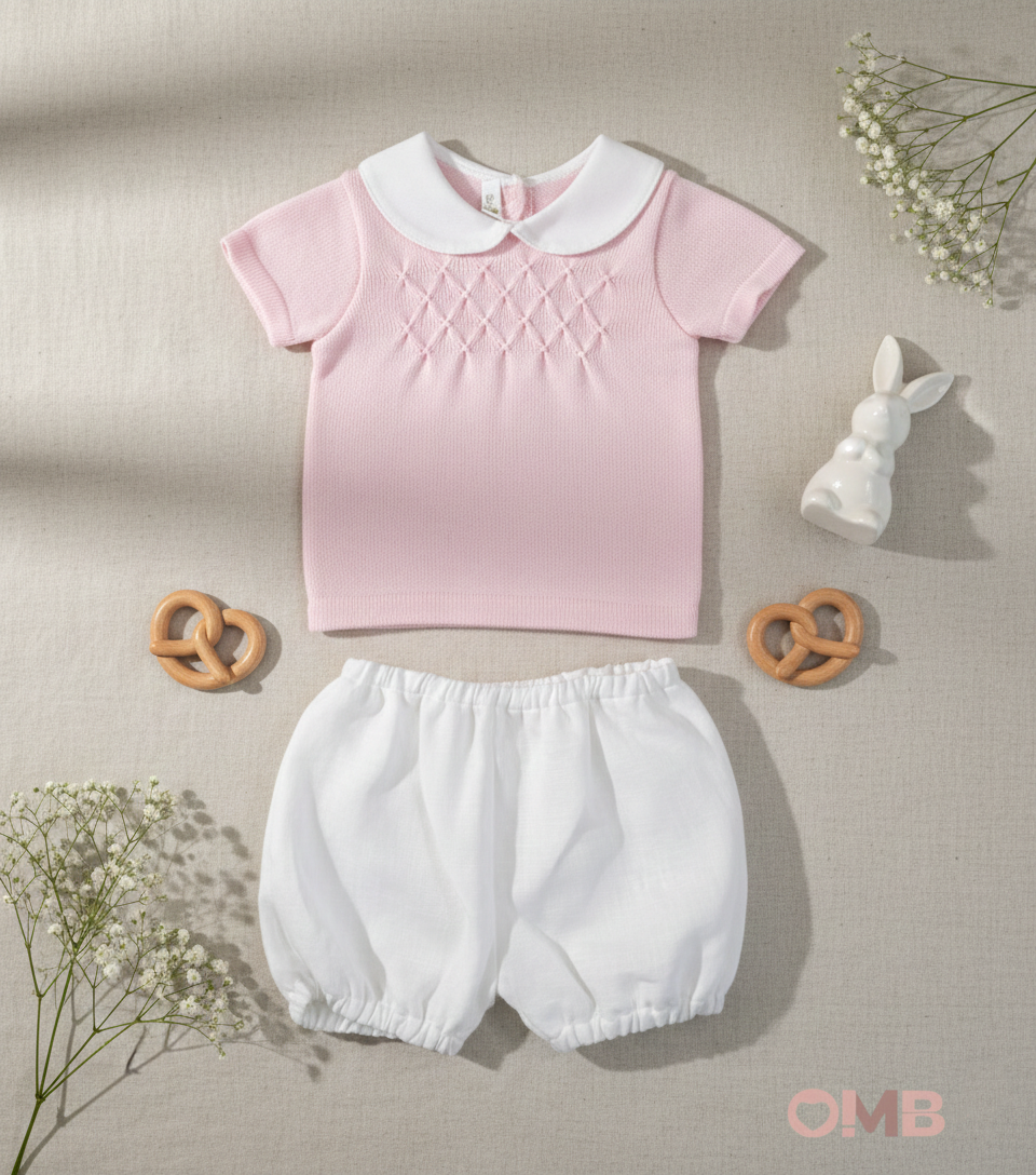 Completo BABY LORD neonata 585 Rosa 585 ROSA-BIANCO BABY LORD 
