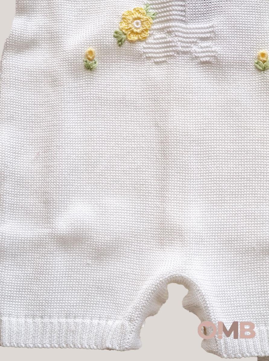 Tutina neonata PRIMODI BEBE 36055 Bianco<BR/> 3605.5 BIANCO/GIALLO PRIMODI BEBE 