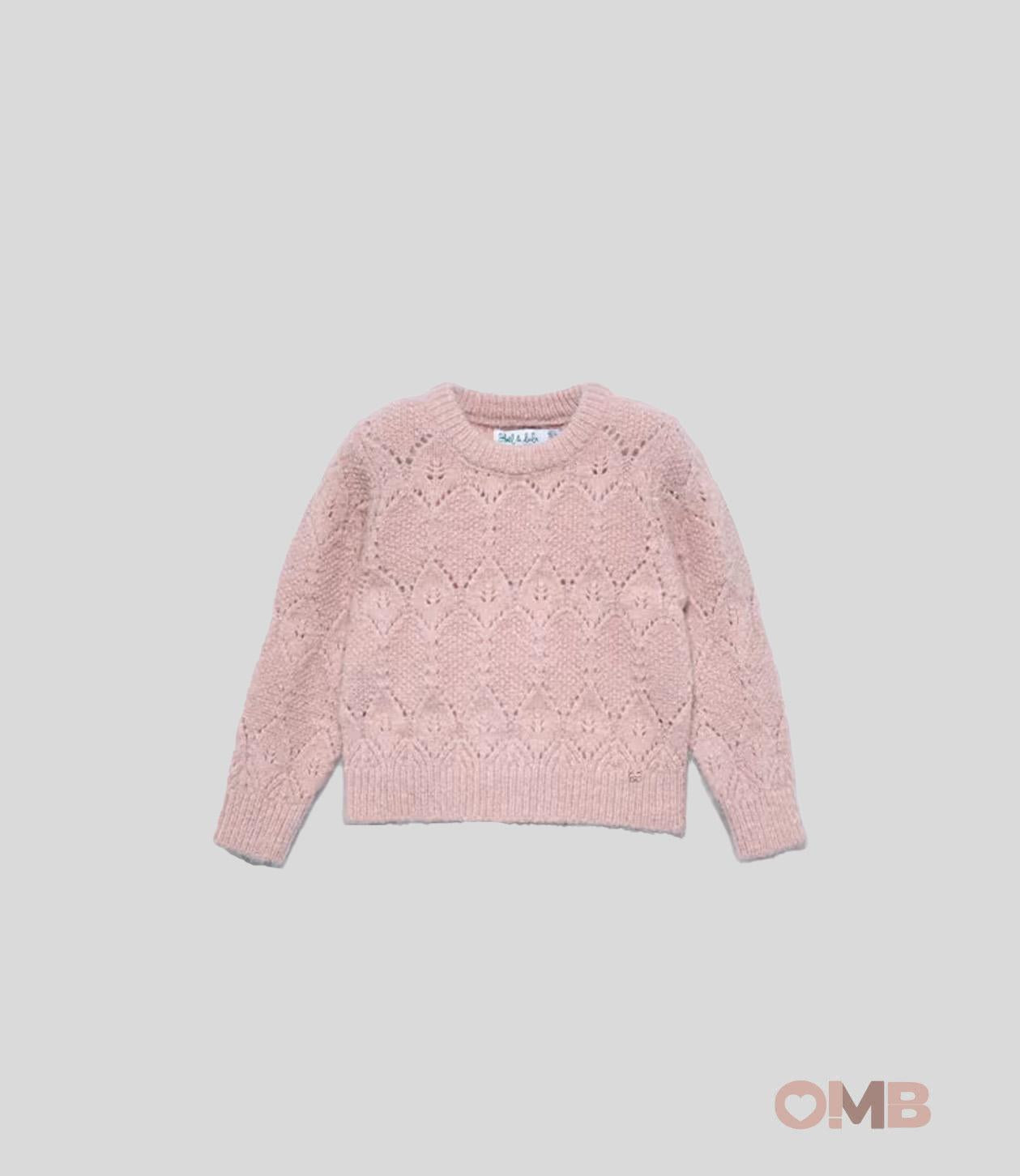 Maglione neonata ABEL&LULA 5816 Rosa 5816 PETALO ABEL&LULA 