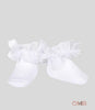 Calzino neonata Condor 2488/4 Bianco tulle cotone corti