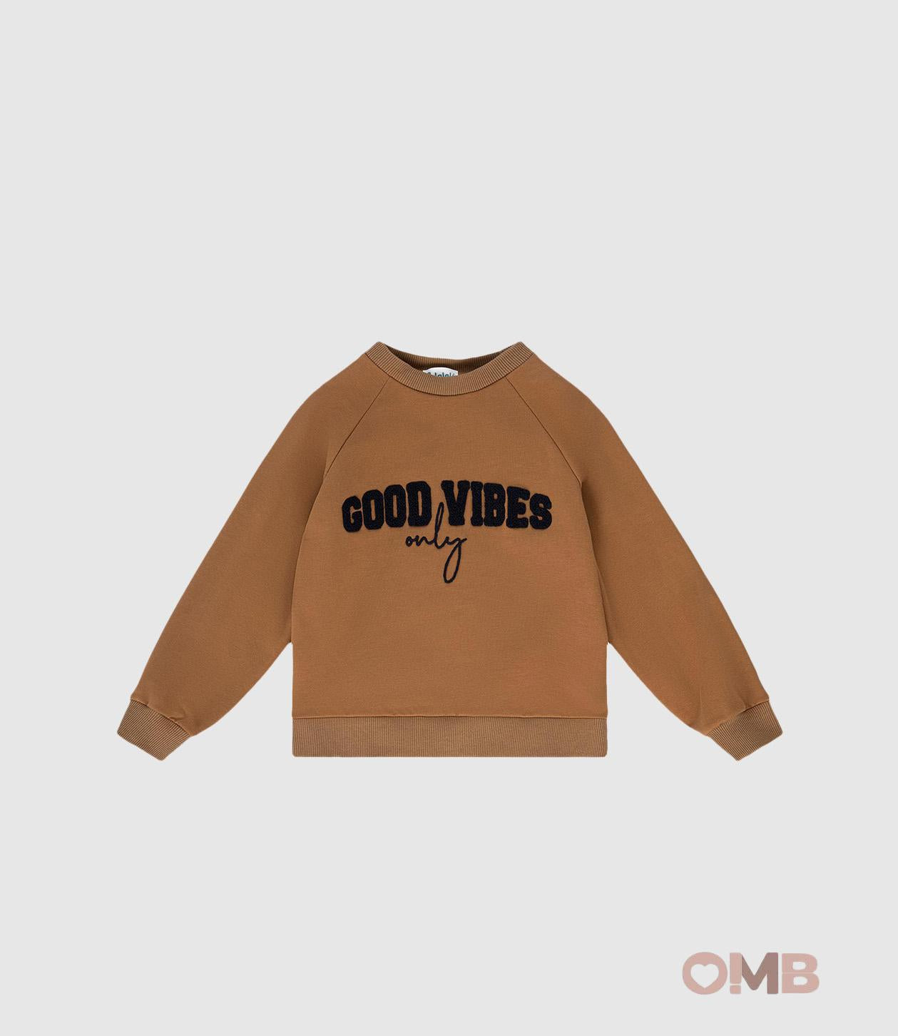 Felpa Lalalu bambino MFL10 Marrone MFL10 BEIGE LALALU 