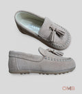 PANYNO B3623 Beige Kids Moccasins