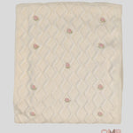 Coperta Neonata PEPECE' 2410 Bianca<BR/> 2410 BCO-ROSA PEPECE' 