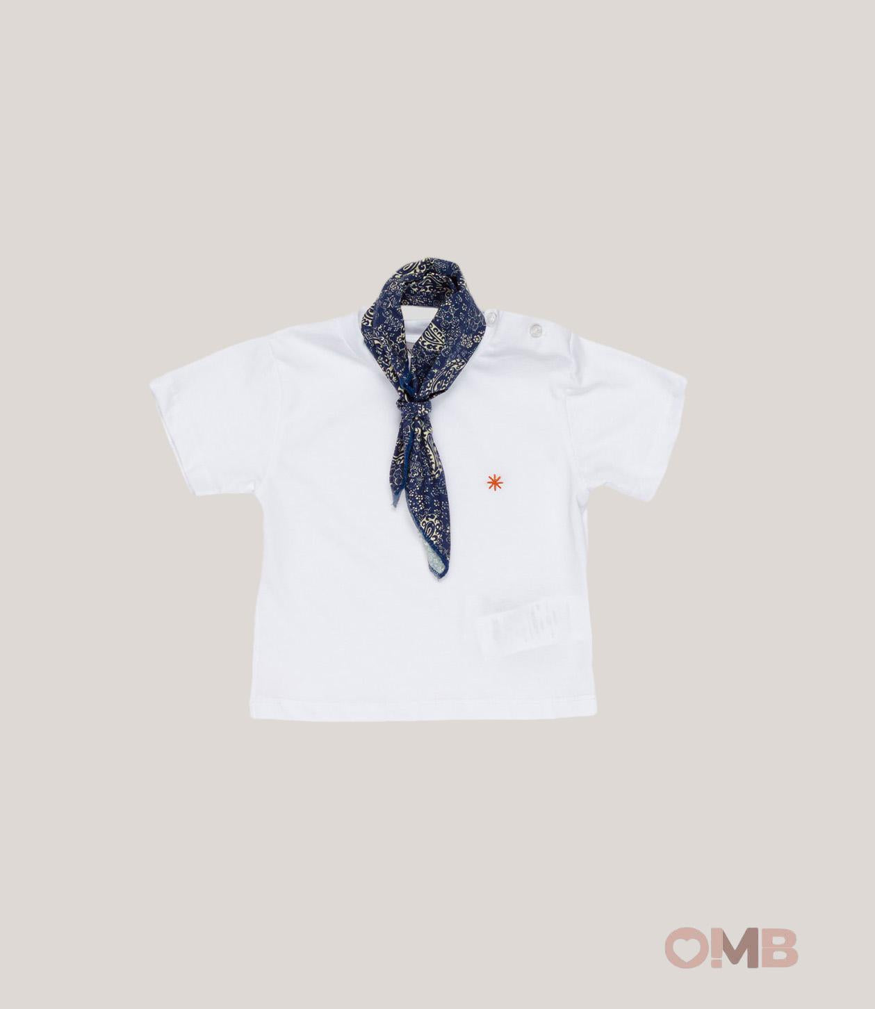 T-shirt MANUEL RITZ bambino 3454 Bianca<BR/> 3454. BIANCO MANUEL RITZ 