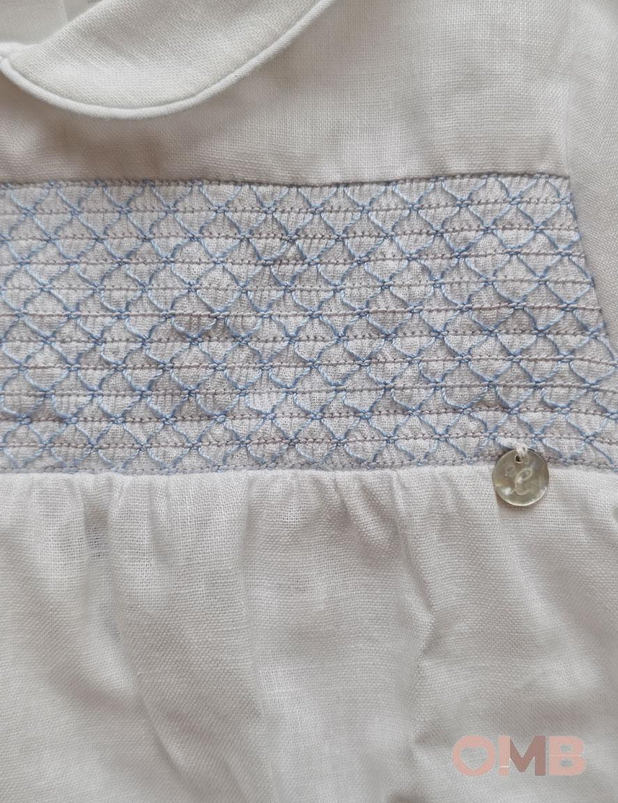 Pagliaccetto neonato COCCODE C63128 Bianco C63128 BIANCO/CIELO COCCODE 