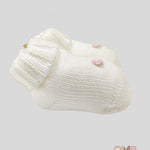 Babbucce Neonata PEPECE' 791 Bianche<BR/> 791 BCO-ROSA PEPECE' 