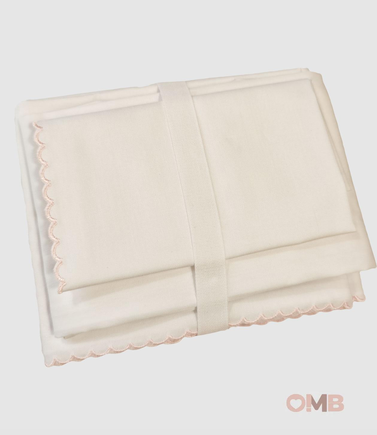 Lenzuola Neonata PEPECE' 1440 Bianco 1440 BCO-ROSA PEPECE' 