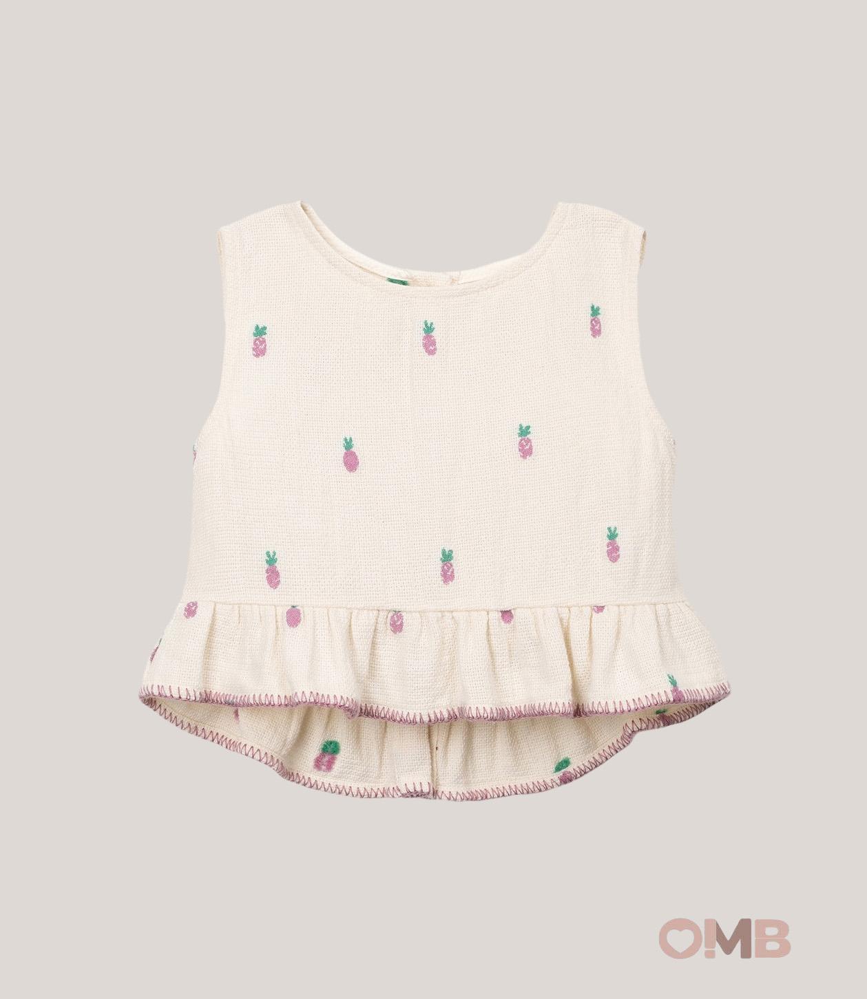 Blusa bambina PLAY UP 4AS11152 Panna 4AS11152 PANNA PLAY UP 
