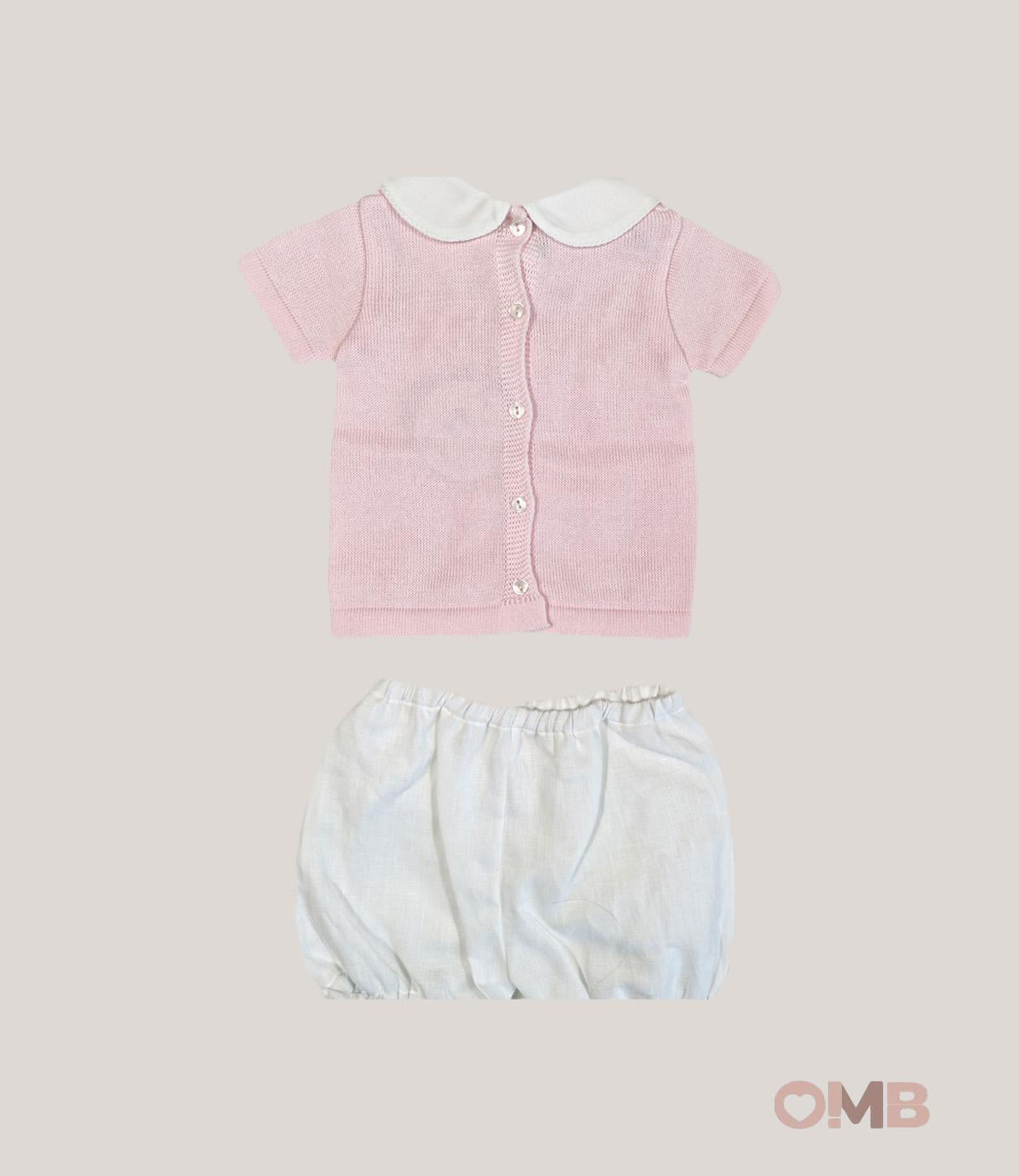Completo BABY LORD neonata 585 Rosa 585 ROSA-BIANCO BABY LORD 