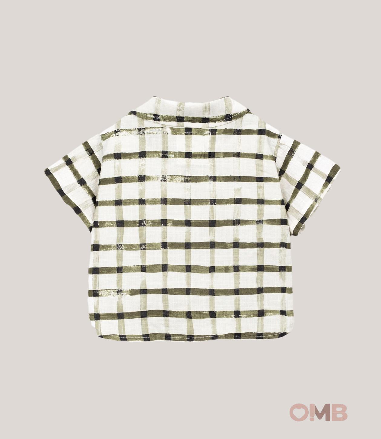 Camicia neonato PLAY UP 1AS11253 Verde 1AS11253 QUADRI PLAY UP 
