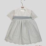 Abito Neonata Niseret 5576 bianco turchese 5576 TURCHESE NISERET 