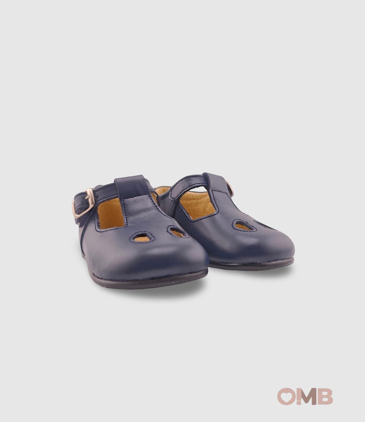 Scarpe Occhielli PANYNO bambina B2401 Blu B2401 PIEL NAPA NAVY PANYNO 