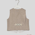 Gilet Ambarabà bambino 39056 beige 39056. BEIGE AMBARABA' 