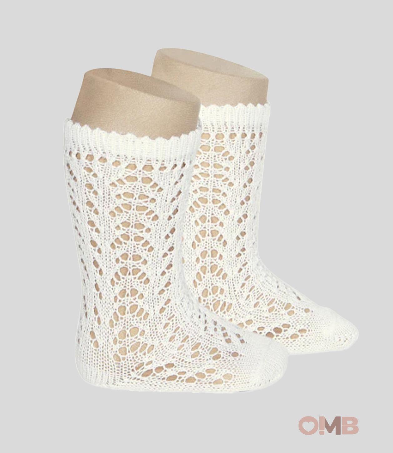 Calzino neonata Condor 2518 Panna traforato lungo 2518 303 CONDOR 