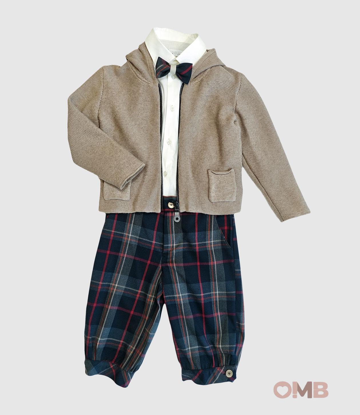 Completo AMBARABA' bambino G3124 Blu G3124 SCOZZESE BABY A. 