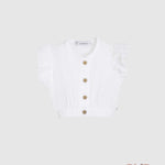 Blusa CALAMARO BABY bambina 15046N Bianca<BR/> 15046-N. BIANCO CALAMARO BABY 