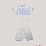 Set nascita PRIMODI BEBE neonato 3601 25 9 10 Bianco 3601.25-9-10 BIANCO-CIELO PRIMODI BEBE 