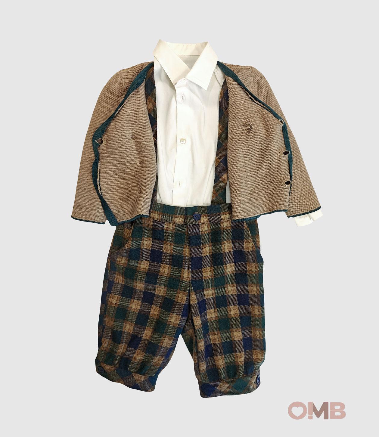 Completo BABY A. neonato C3313 Blu C3313 QUADRI BABY A. 