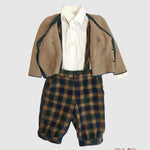 Completo BABY A. neonato C3313 Blu C3313 QUADRI BABY A. 