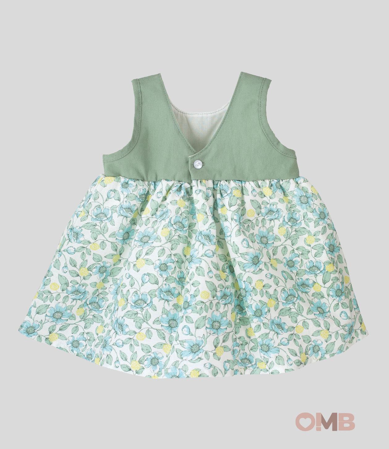 Abito neonata Calamaro baby 21298 verde 21298-N VERDE CALAMARO BABY 