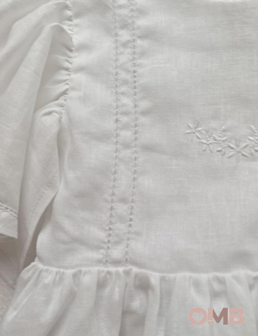 Abito neonata COCCODE C63252 Bianco<BR/> C63252 BIANCO COCCODE 